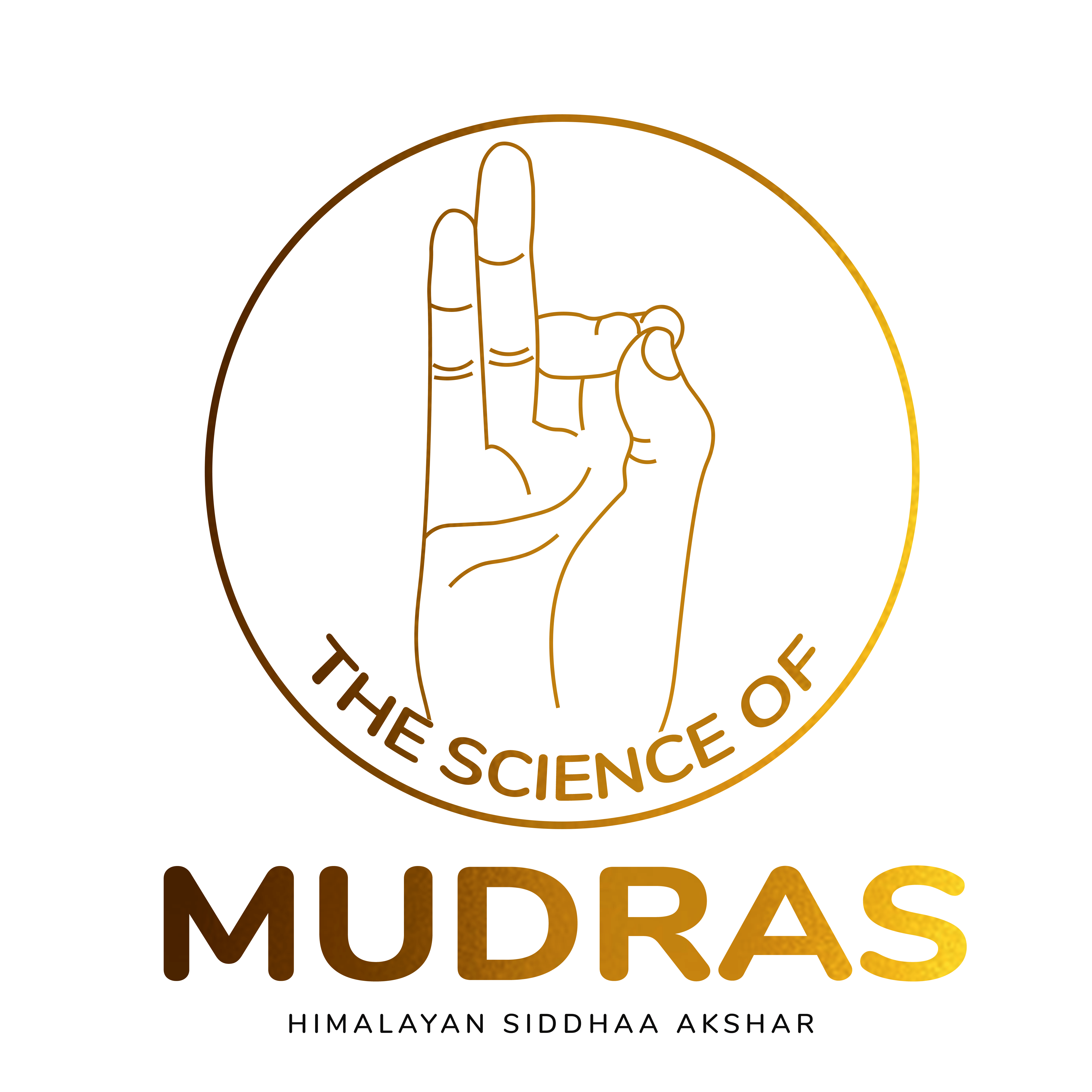 The science of mudras logo design