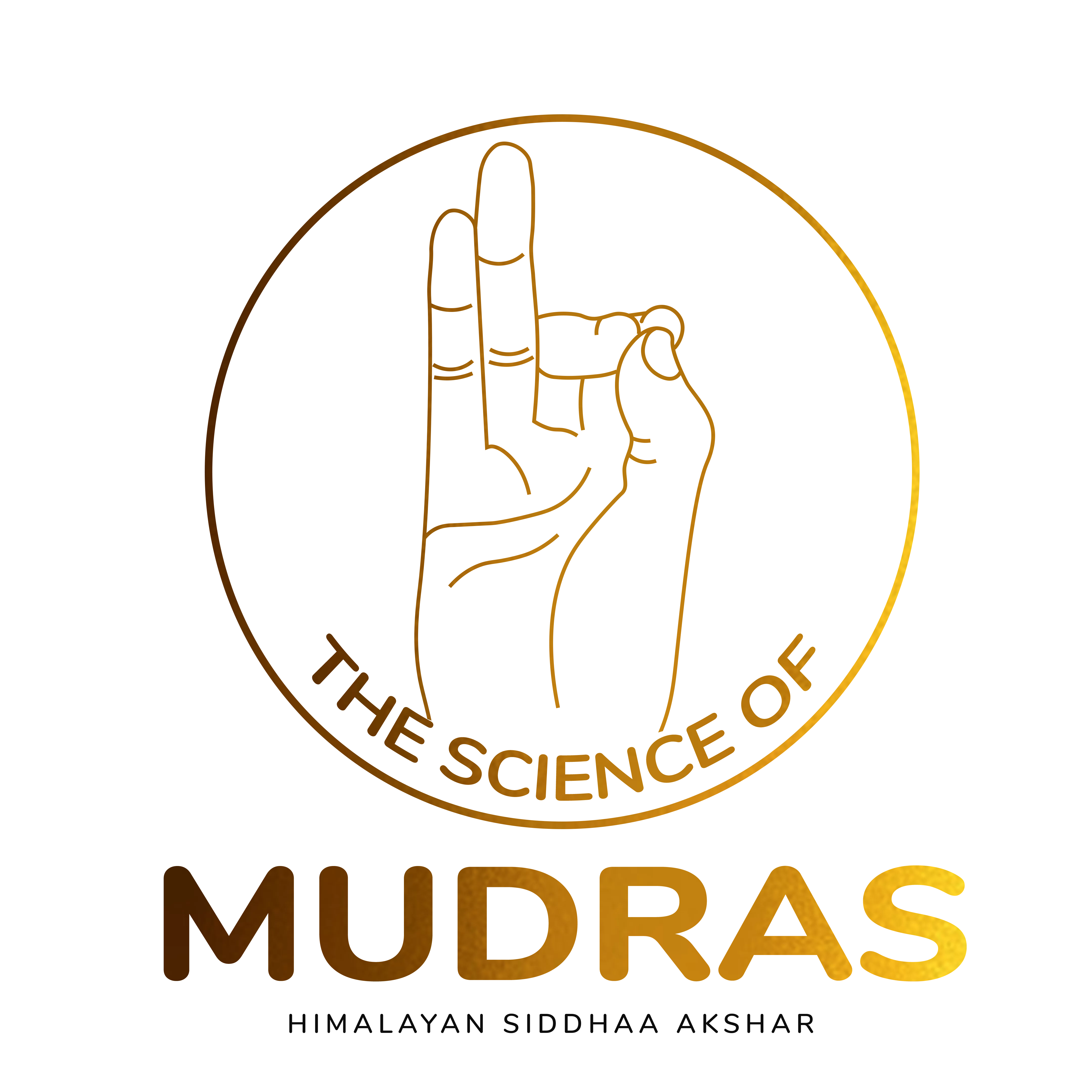 The science of mudras logo design